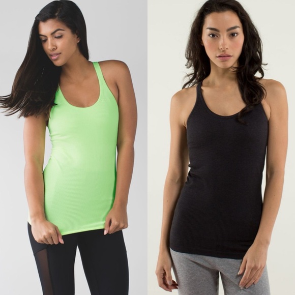 Lot of Two EUC lululemon Ebb to Street Tanks - size 10 - Picture 1 of 9